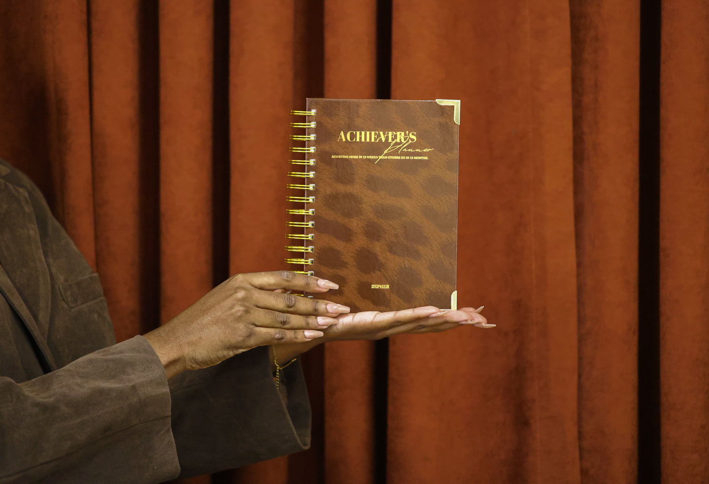 Achiever's Planner – Leopard Brown