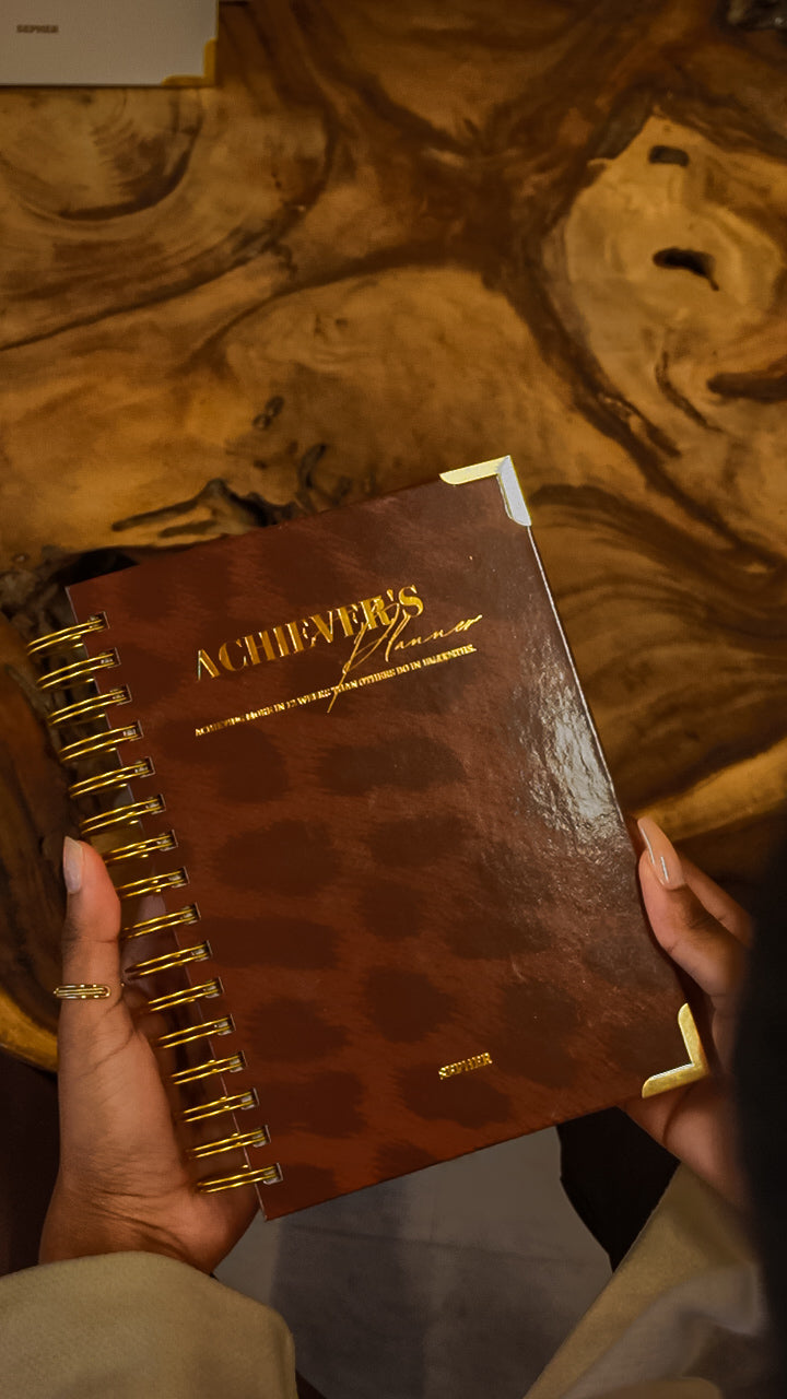 Achiever's Planner – Leopard Brown