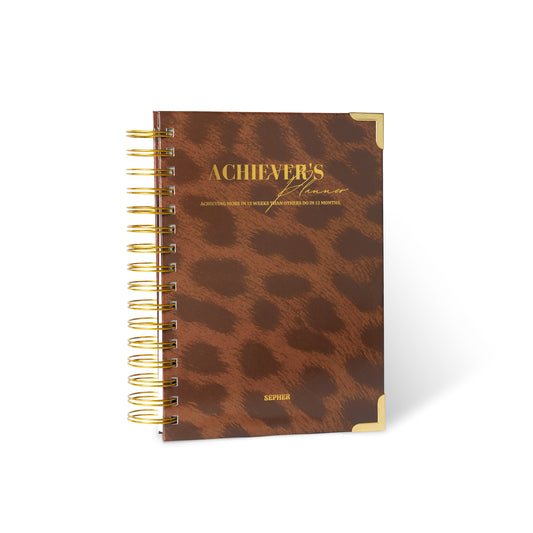 Achiever's Planner – Leopard Brown